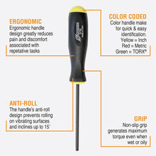 Bondhus Balldriver SAE HEX Ball End Screwdrivers 5/64" to 3/16" (7 Piece)