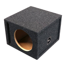 Atrend Single 10" Vented Woofer Enclosure - Charcoal Carpet Covering