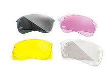 M&P Harrier Shooting Glasses Interchangeable Lens Smoke Mirrored Clear Vermillion Amber