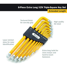 Titan Extra-Long Triple-Square Key Set (8 Piece Set)