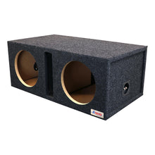 Atrend Dual 12" Vented Woofer Enclosure - Charcoal Carpet Covering