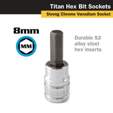 Titan 3/8" Drive 8mm Hex Bit Socket