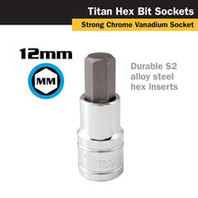 Titan 1/2" Drive - 12mm Hex Bit Socket