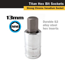 Titan 1/2" Drive - 13mm Hex Bit Socket