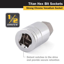Titan 1/2" Drive - 14mm Hex Bit Socket