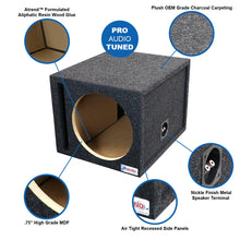Atrend Single 15" Vented Woofer Enclosure - Charcoal Carpet Covering