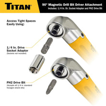 Titan Tools 90 Degree Magnetic Right Angle Drill Attachment