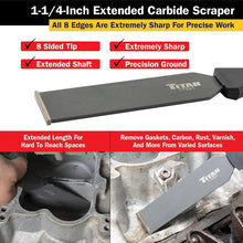 Titan Extended Carbide Scraper 1-1/4" Wide Blade