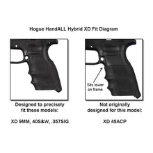 Hogue Handall Hybrid Springfield XD9 9MM 40S&W 357SIG Grip Sleeve (FDE)