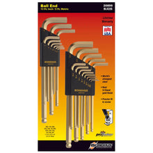 Bondhus GoldGuard Plated Balldriver Metric/SAE Ball End HEX L-Keys Double Set (22 Piece)