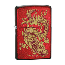Zippo 79095 Windproof Lighter Golden Dragon (Candy Apple Red)
