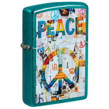 Zippo Windproof Lighter Peace Color Image - Candy Teal