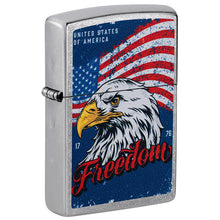 Zippo Windproof Lighter Freedom Color Image - Street Chrome
