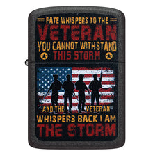 Zippo Windproof Lighter 1941 Replica Veteran Color Image - Black Crackle®