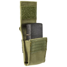 Zippo Tactical Pouch (OD Green) and Black Crackle Windproof Lighter Gift Set