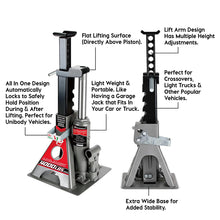 Powerbuilt 2-Ton UniJack Combination Hydraulic Bottle Jack & Jackstand in One