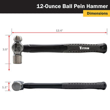 Titan 12 oz. Ball Pein Hammer with Forged Steel Head