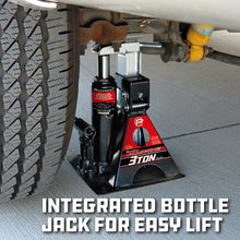 PowerBuilt 3-Ton All-in-One Hydraulic Bottle Jack and Jackstand