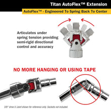 Titan 3/8" x 8" Length Auto Flex Universal Joint Extension Adapter