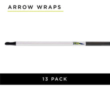 Tac Vanes 4.625" Standard Arrow Wraps - White (13 pack)