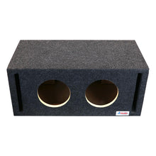 Atrend Dual 8" Vented Woofer Enclosure - Charcoal Carpet Covering