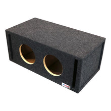 Atrend Dual 8" Vented Woofer Enclosure - Charcoal Carpet Covering
