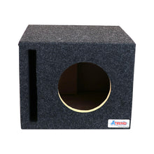 Atrend Single 8" Vented Woofer Enclosure - Charcoal Carpet Covering