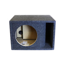 Atrend Single 8" Kerf-Vented Empty Woofer Enclosure - Charcoal Carpet Covering