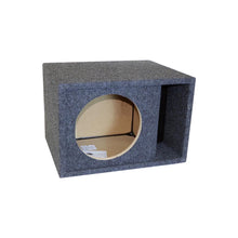 Atrend Single 8" Kerf-Vented Empty Woofer Enclosure - Charcoal Carpet Covering