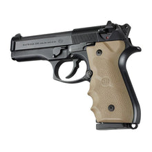 Hogue Beretta 92/96 Series Rubber Grip with Finger Grooves (Flat Dark Earth)