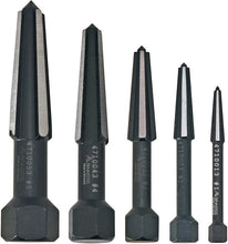 Knipex Screw Extractor Double-Edged Set 5 Parts Size 1 to 5 In Vinyl Pouch