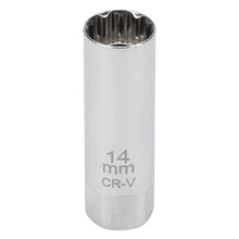 Performance Tool 3/8" Drive 14mm Magnetic 12-Point Spark Plug Socket