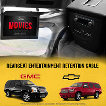 Crux Rear Seat Entertainment (RSE) Retention Cable in Select General Motors Trucks & SUV’s '12 - '14
