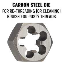 DRILL AMERICA M12 X 1.5 Carbon Steel Hex Rethreading Die