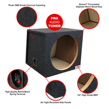 Atrend Pro-Series Single 15” Sealed Wedge Enclosure – Charcoal Carpet Covering