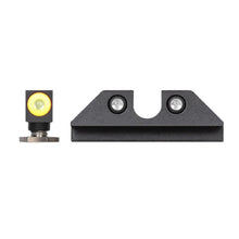 Night Fision Tritium Night Sights for Glock 17/19/34/43/48 - Yellow Front Ring/U Notch Black Rear Ri