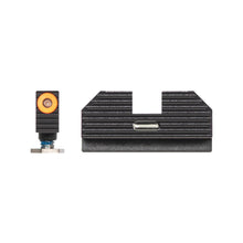 Night Fision Night Sight Set for Glock 17/19/34 - Orange Tritium Front Ring/Tritium Black Ring Rear