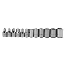 Williams Metric 1/4" Drive Shallow SUPERTORQUE™ Socket Set – 6 Point (12 Piece)