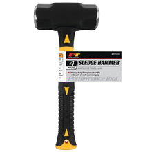 Performance Tool 4-Pound Sledge Hammer With Fiberglass Handle