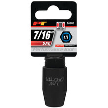 Performance Tool 1/2" Drive 7/16" 6-Point Impact Socket