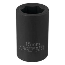 Performance Tool 1/2″ Drive 15mm 6-Point Impact Socket
