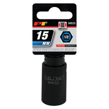 Performance Tool 1/2″ Drive 15mm 6-Point Impact Socket