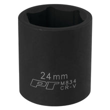 Performance Tool 1/2 Drive 6-Point Impact Socket 24mm