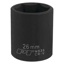 Performance Tool 1/2″ Drive 26mm 6-Point Impact Socket