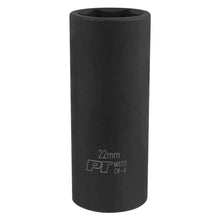 Performance Tool 1/2″ Drive 22mm 6-Point Deep Impact Socket