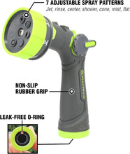 Flexzilla® Heavy Duty 7-Pattern Adjustable Flow Garden Hose Nozzle (Boxed)