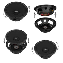 DS18 6.5” Neodymium Magnet Mid-High Loudspeaker 350W RMS/700W MAX 4-Ohm Rotating Recone Design Fo
