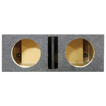 Qpower Dual 12" Ported Heavy Duty Enclosure with Divider