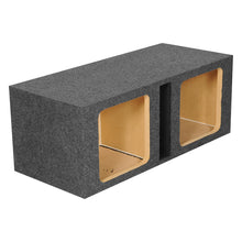 EMPTY WOOFER BOX DUAL 12" MDF VENTED BASS BOX SQUARE