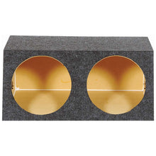 QPower (2) 15" Heavy Duty Angled Woofer Box - 1" MDF Construciton